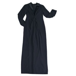 Ralph Lauren Black Label Women’s Crepe Gown Size 4 Twist Front Long Sleeve‎ $345